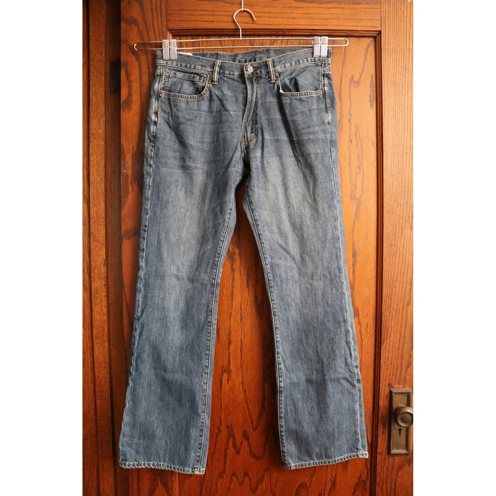 GAP Bootcut Denim Jeans Men 34x32 Blue Classic 100 Cotton Casual Rugged Workwear
